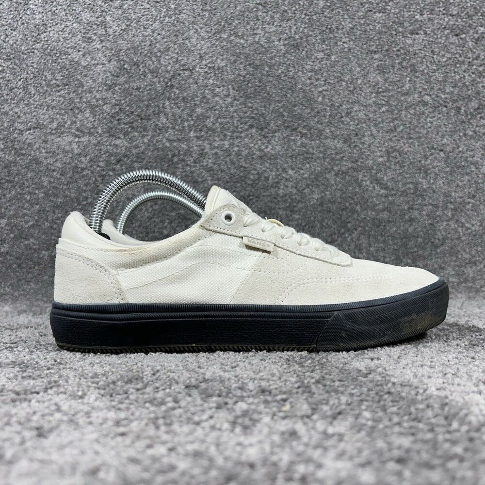 Vans Gilbert Crockett Mens Size 8 White Suede Canvas Athletic Skate Shoes Used